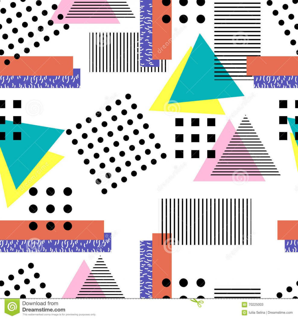 Стиль Мемфис в графическом дизайне без фона