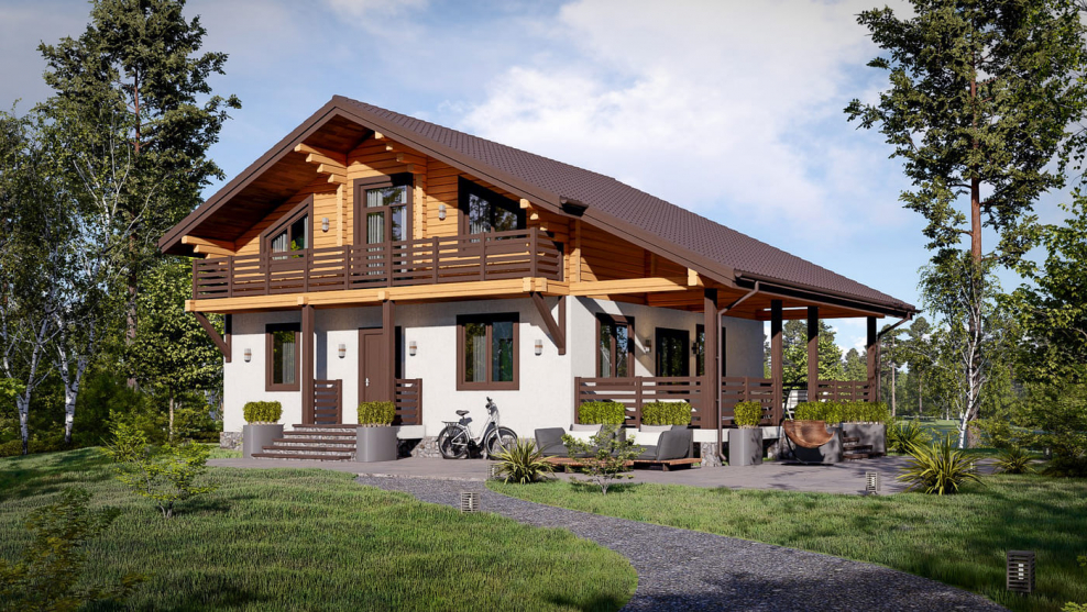 Дома Шале проекты и планировка