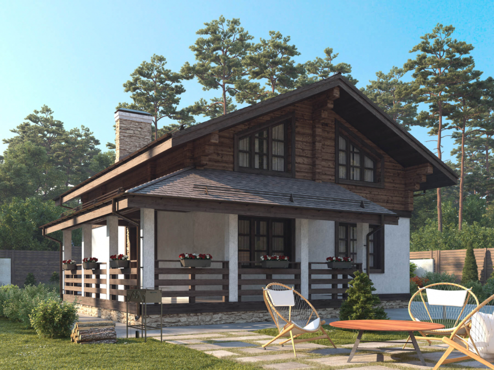 Одноэтажный Шале 200кв.м.