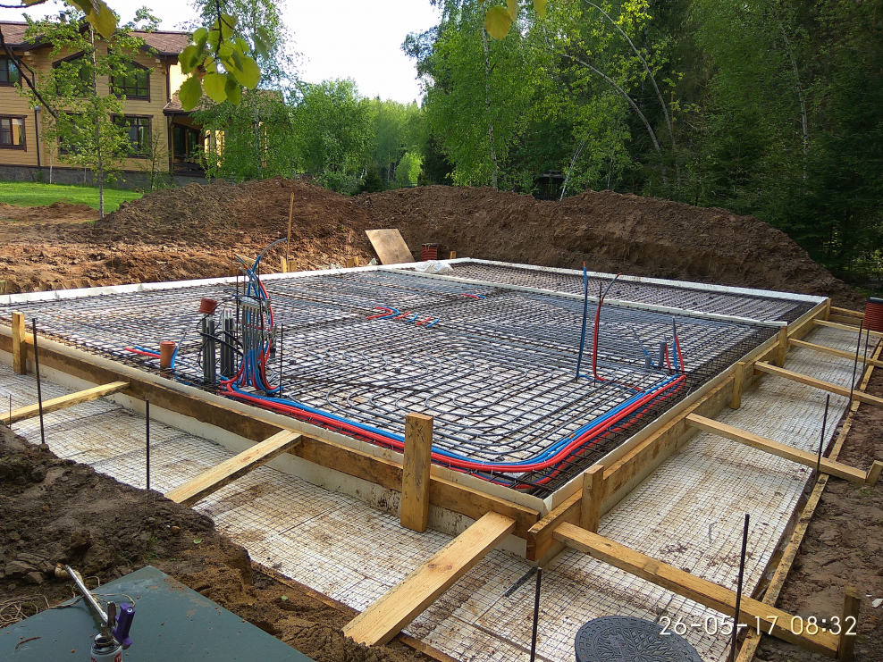 УШП плита фундамент