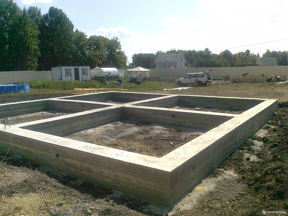 Ленточный фундамент м250