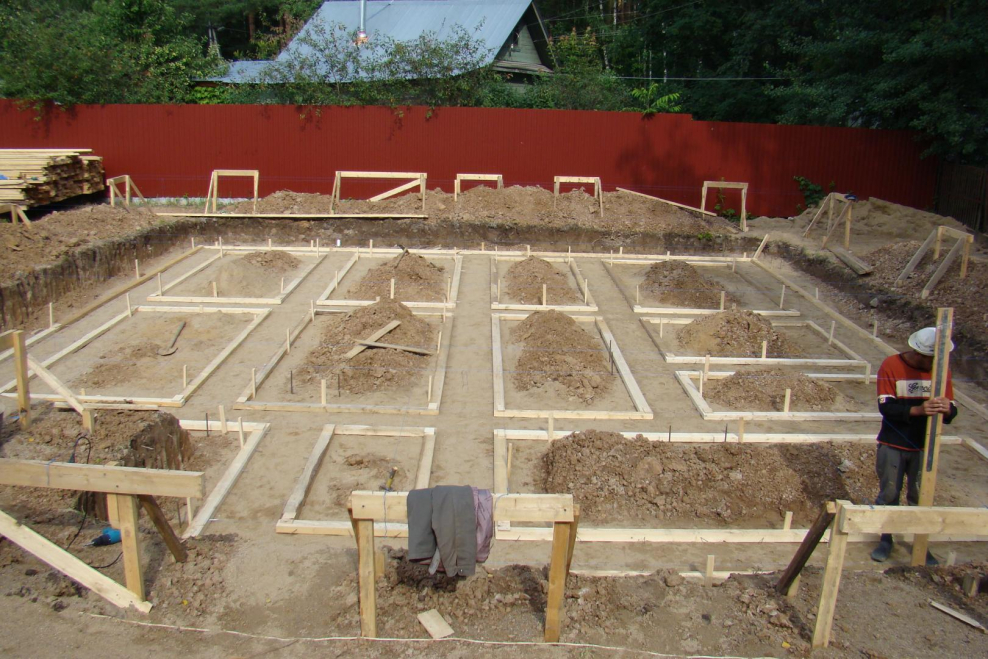 Ленточно монолитный фундамент для дома