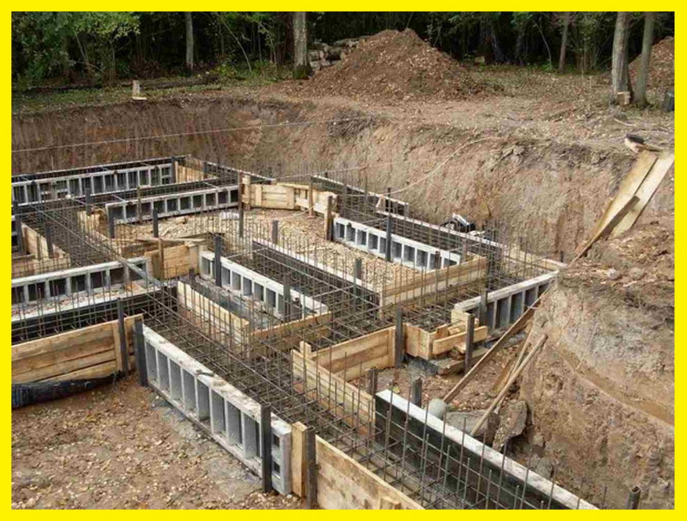 Жилой дом фундамент