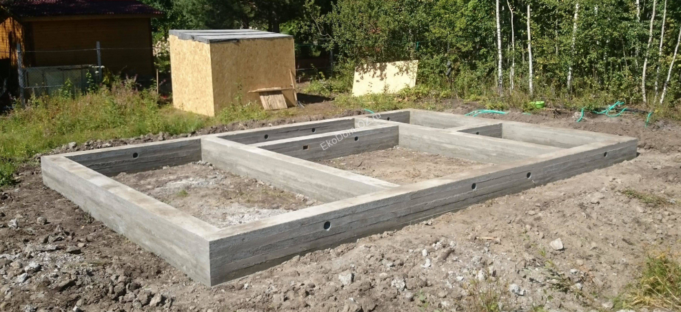 Ленточный фундамент для дома