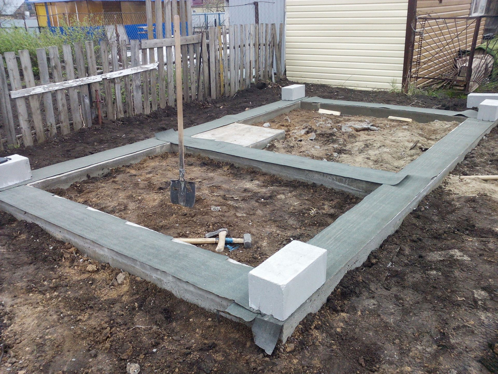 Фундамент для бани 4 на 5