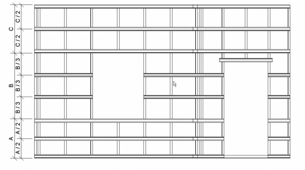 Схема монтаж обрешетки под гипсокартон
