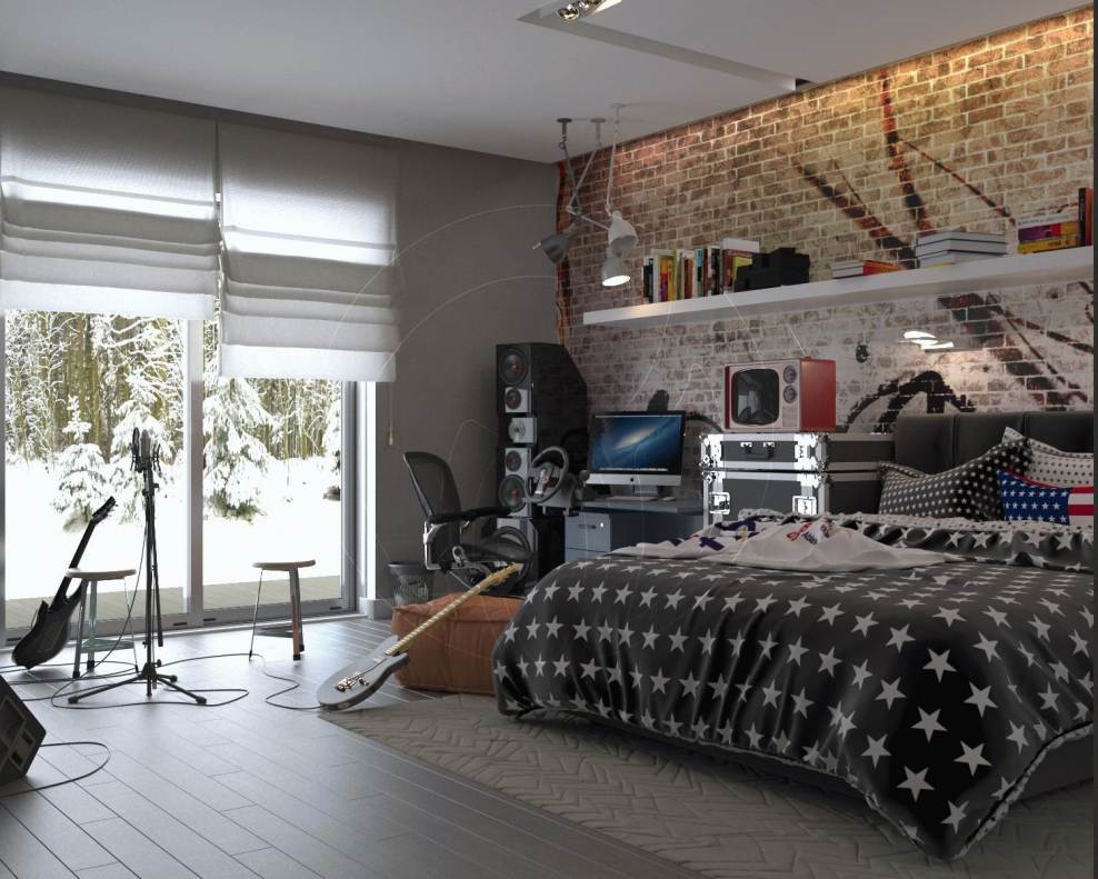 Комната подростка гранж