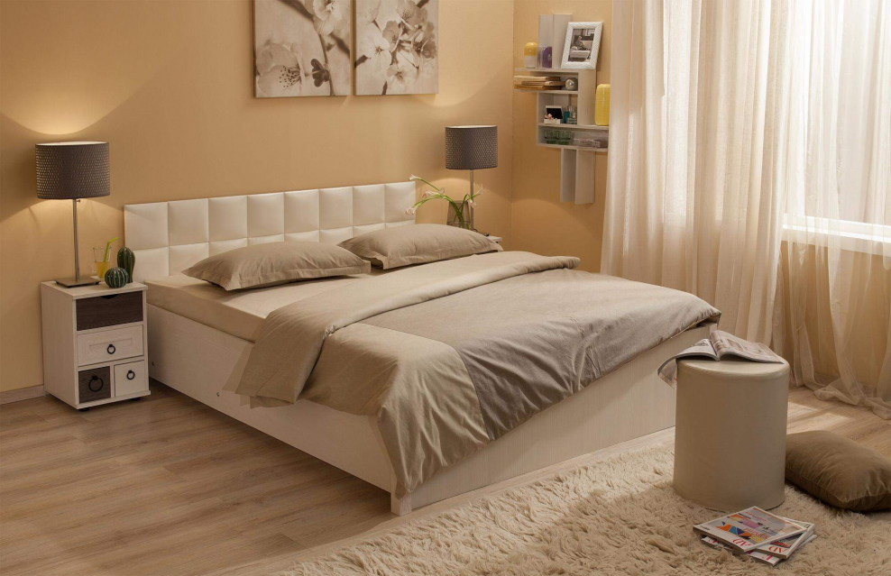 Марчиана 1 спальня кровать 1800 бодега светлый