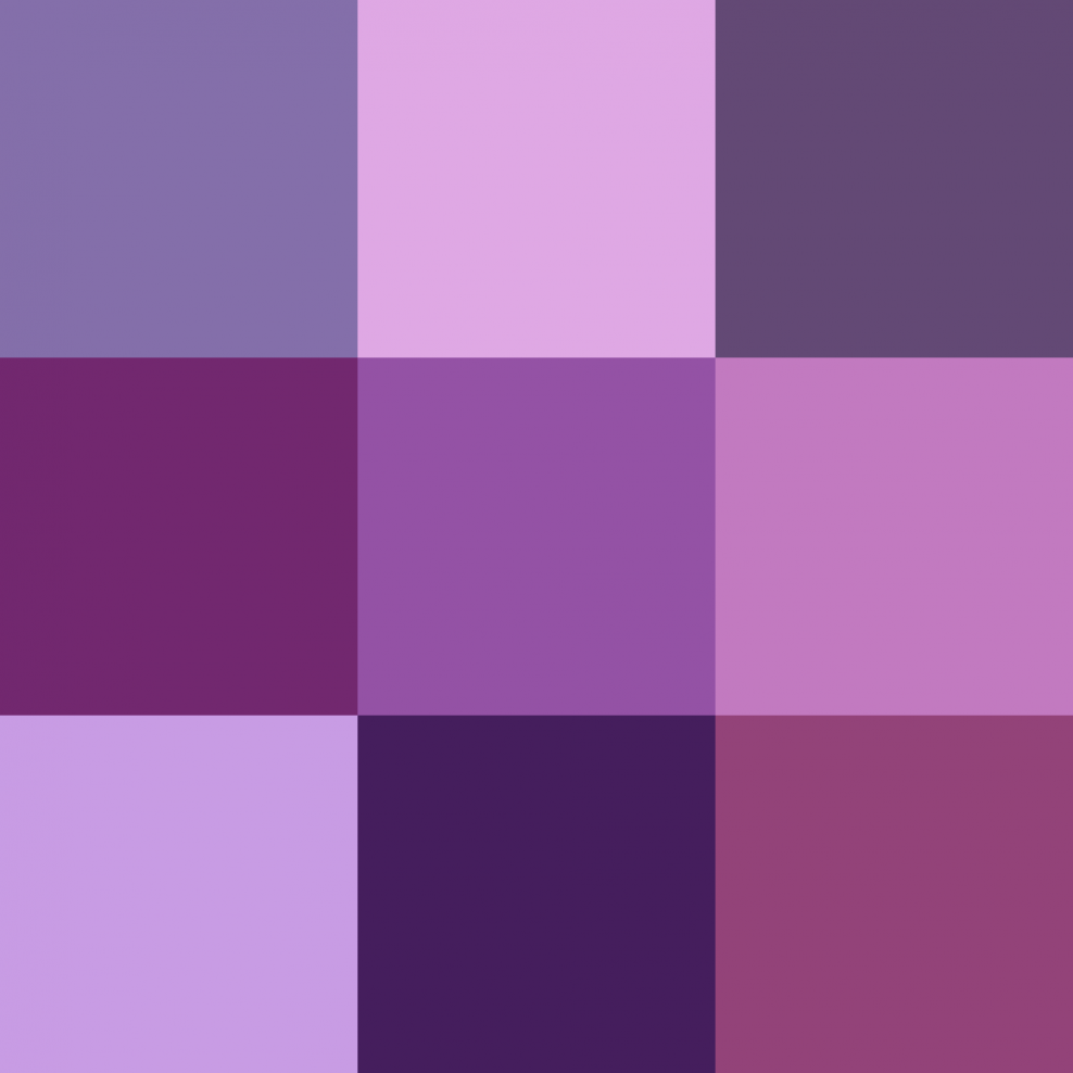 Лавандово фиолетовая гамма гамма