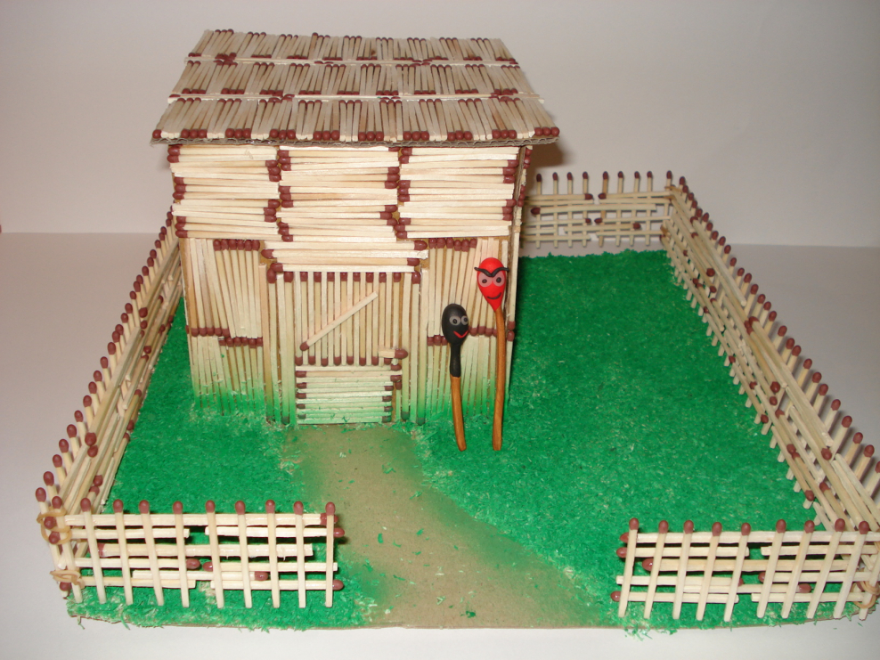 Дом из спичек