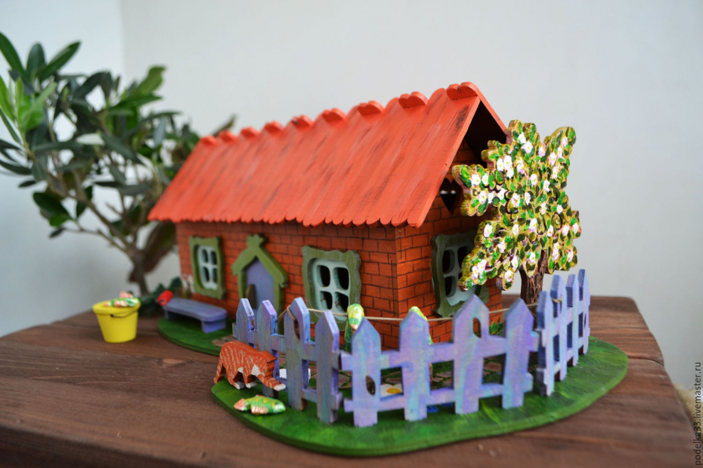 Поделка деревенский домик
