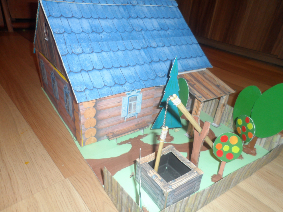Русская изба поделка