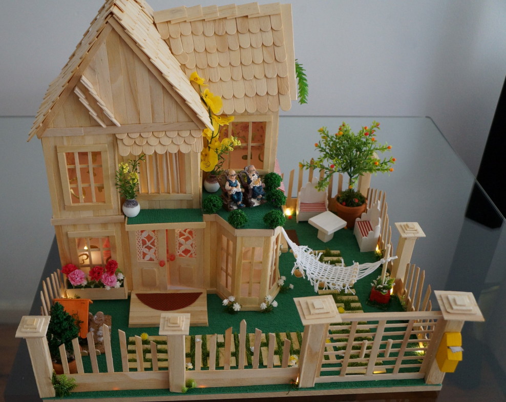 Поделка деревенский домик