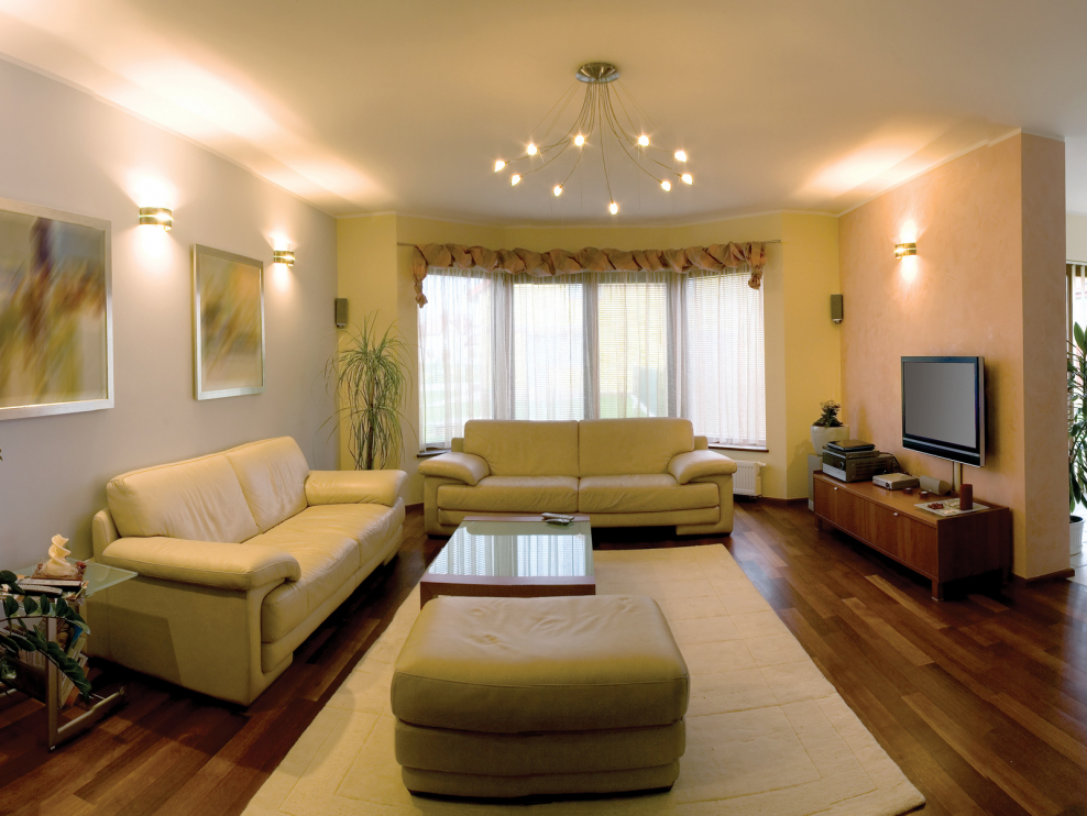 Интерьер гостиной в обычном доме