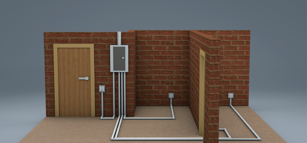 План электропроводки квартиры 1 комнатной