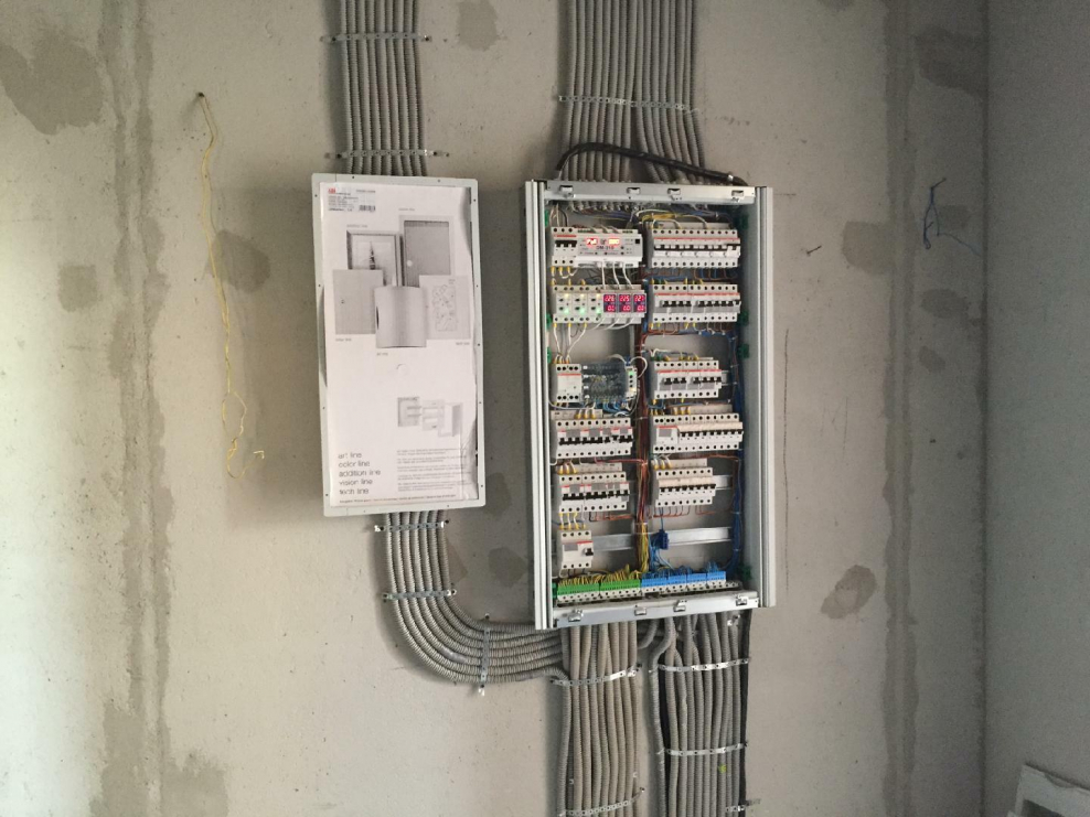 Монтажная схема квартирной электропроводки