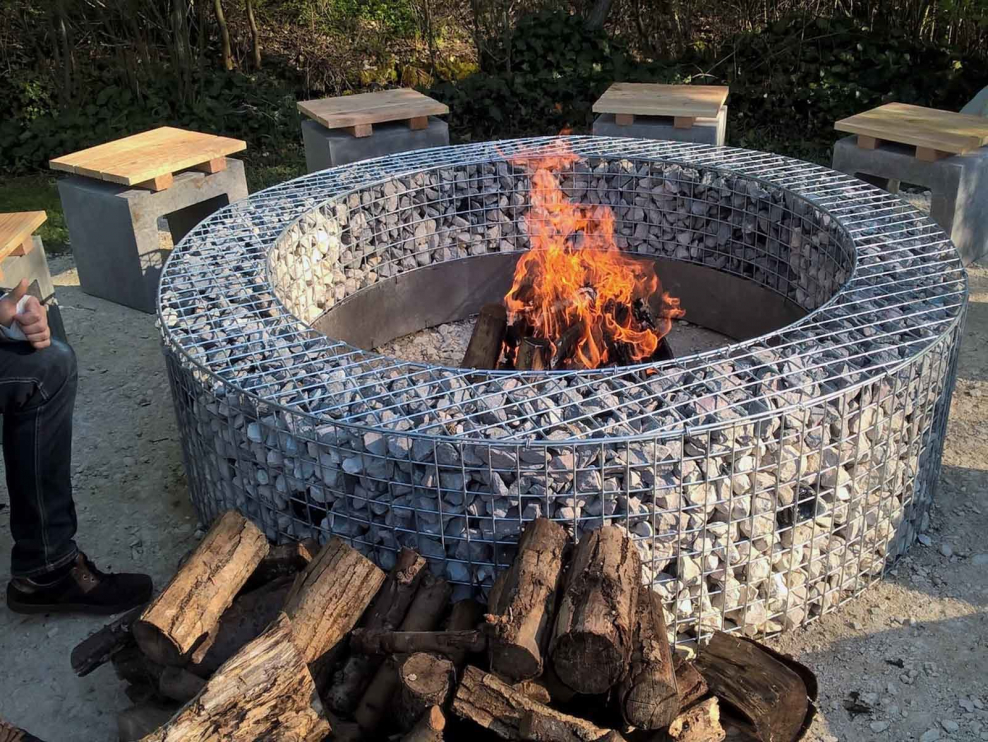 Габион кострище