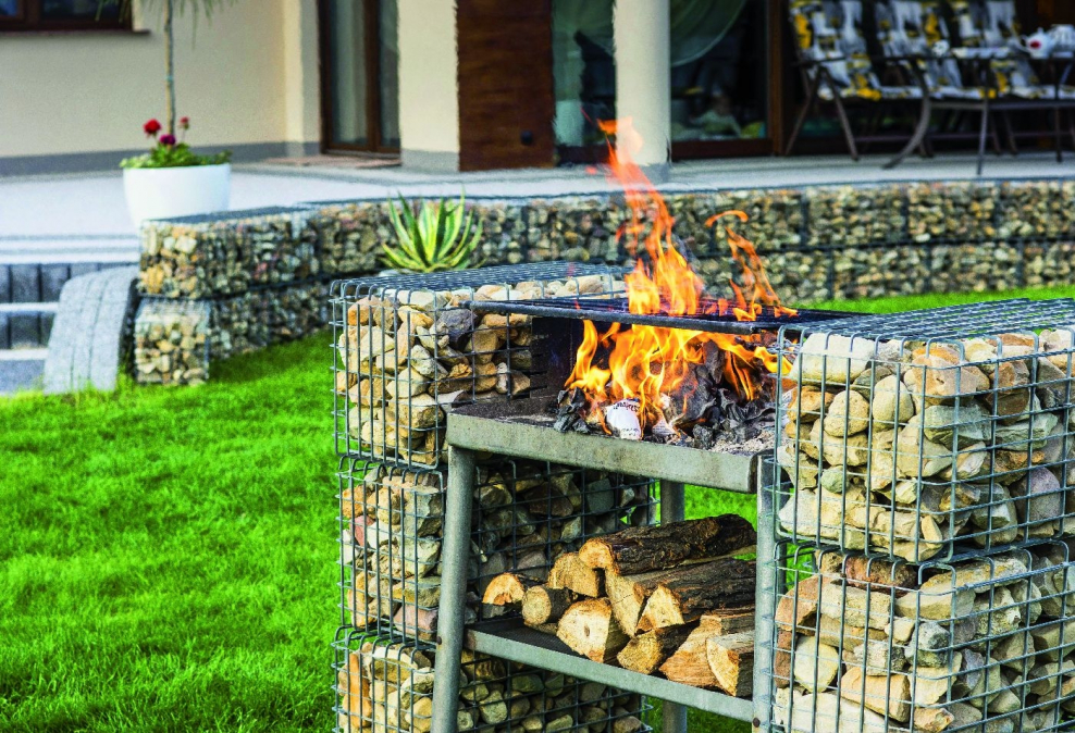 Габионы барбекю