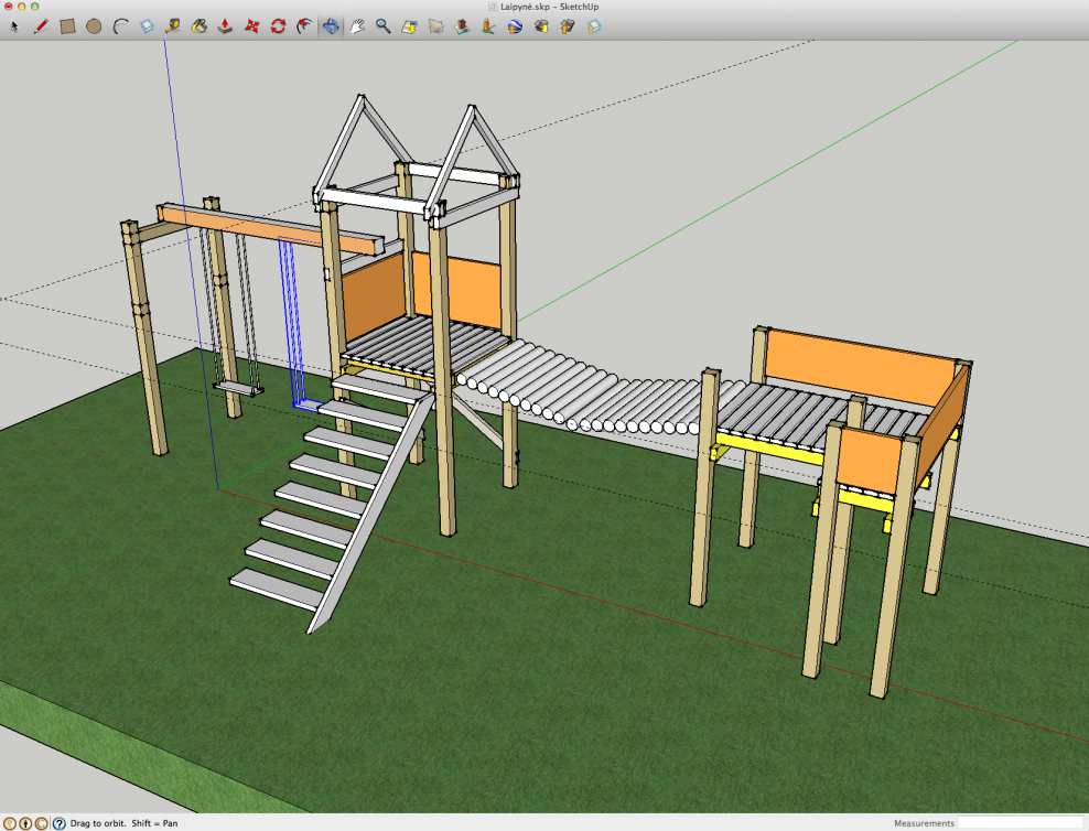 Проект детской площадки скетчап