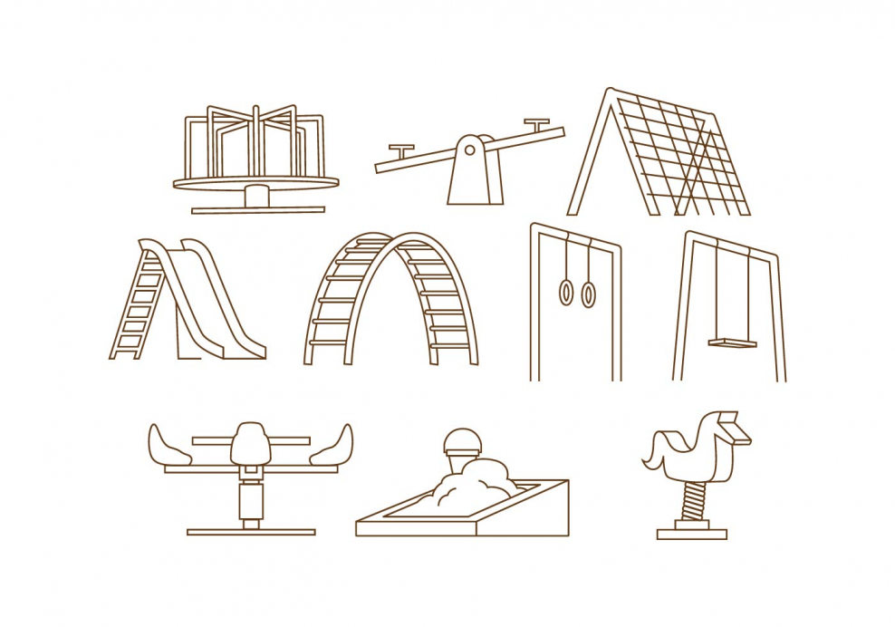 Детская площадка вид сверху иконка