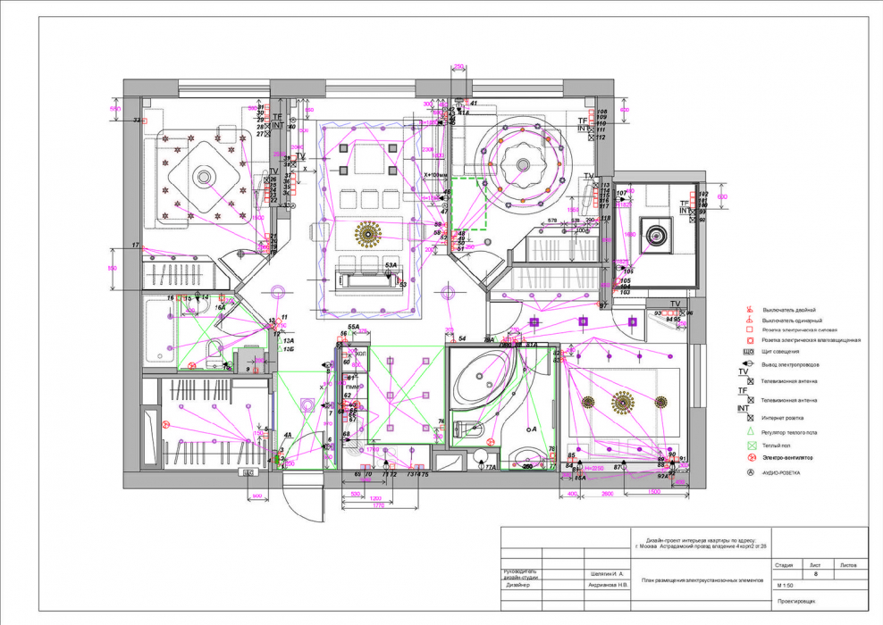 Рабочие чертежи дизайн проекта