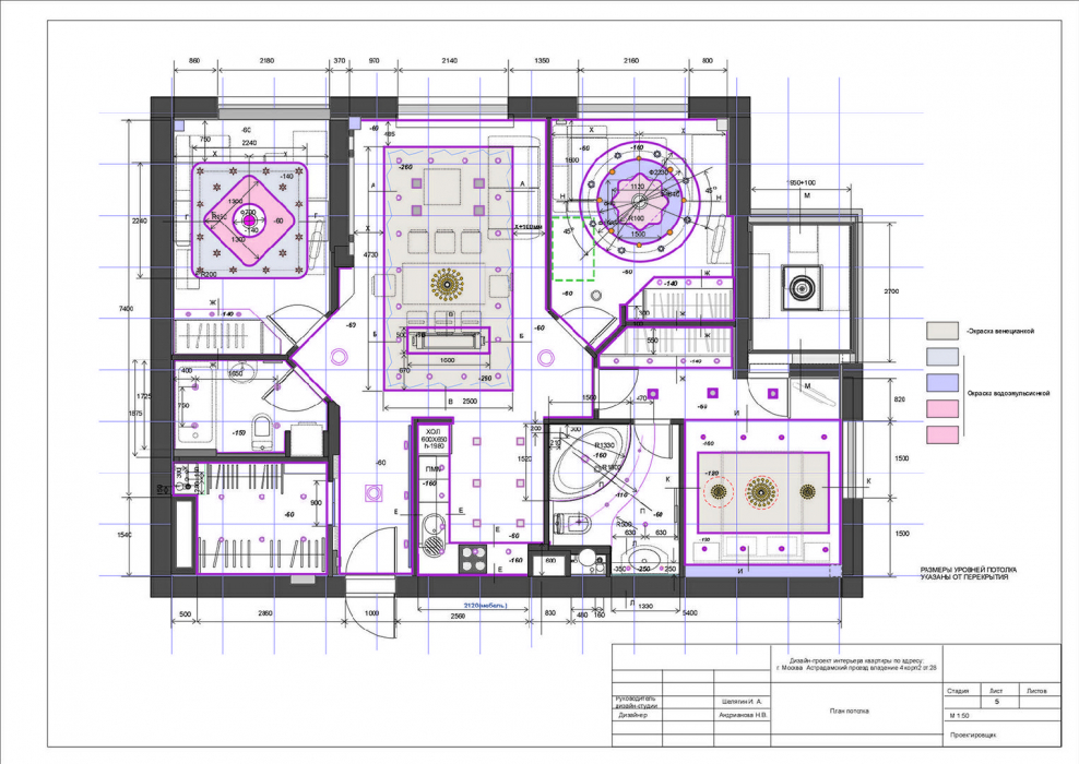 Рабочие чертежи дизайн проекта