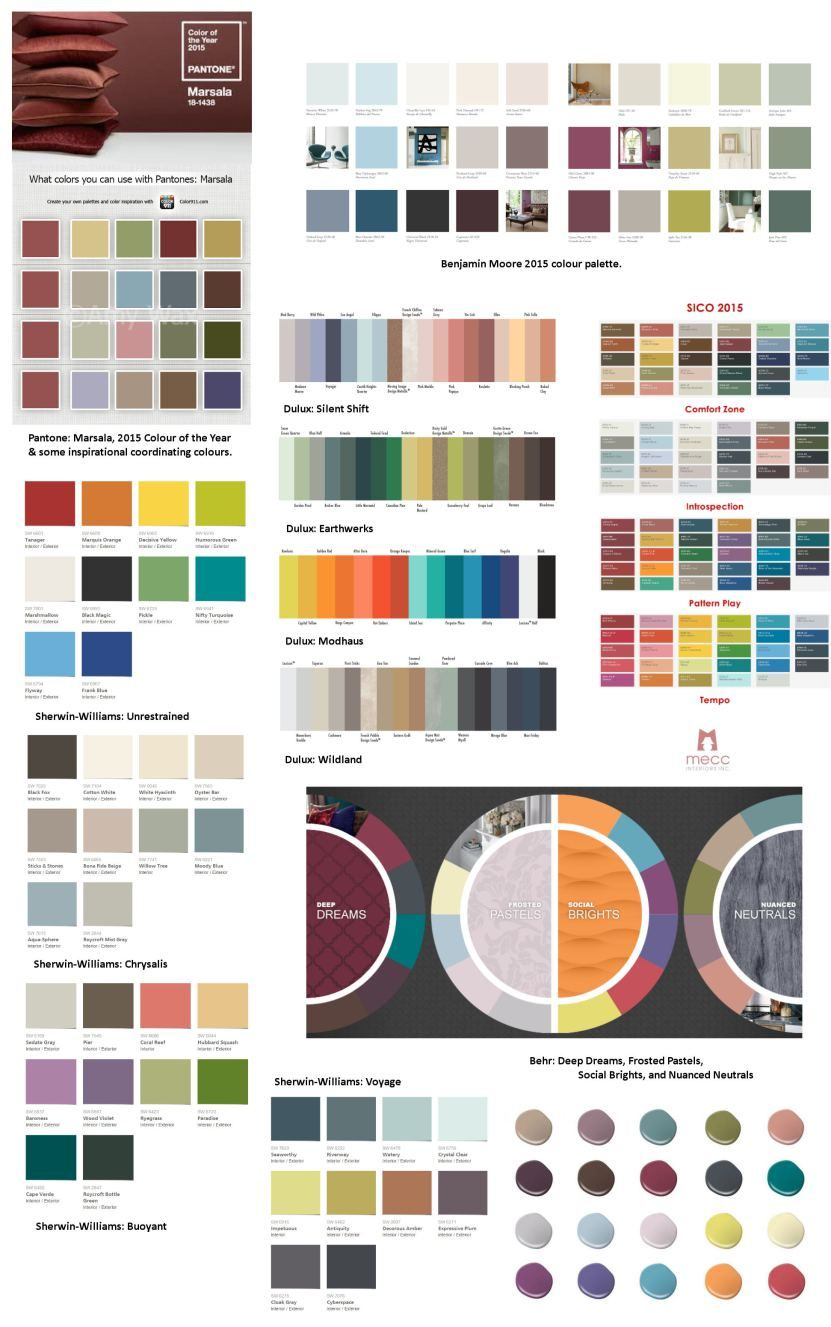 Сочетание цветов в интерьере