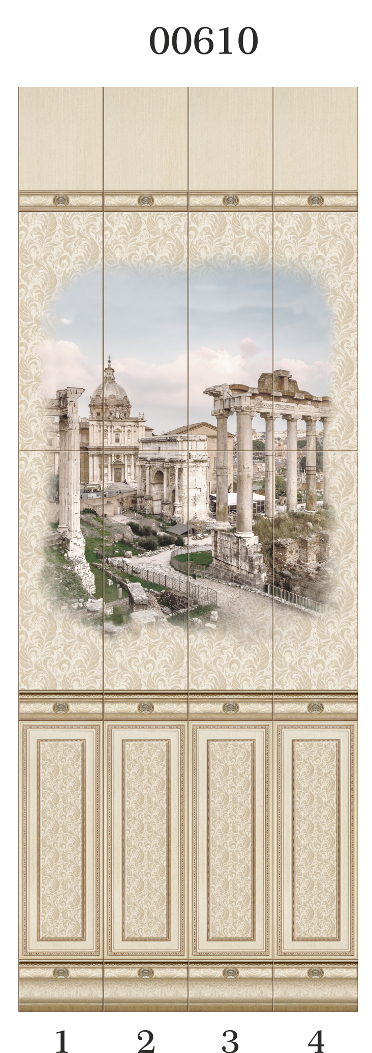 Панели ПВХ Панда Рим