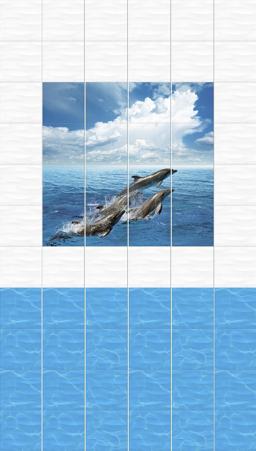 Панель ПВХ unique дельфины