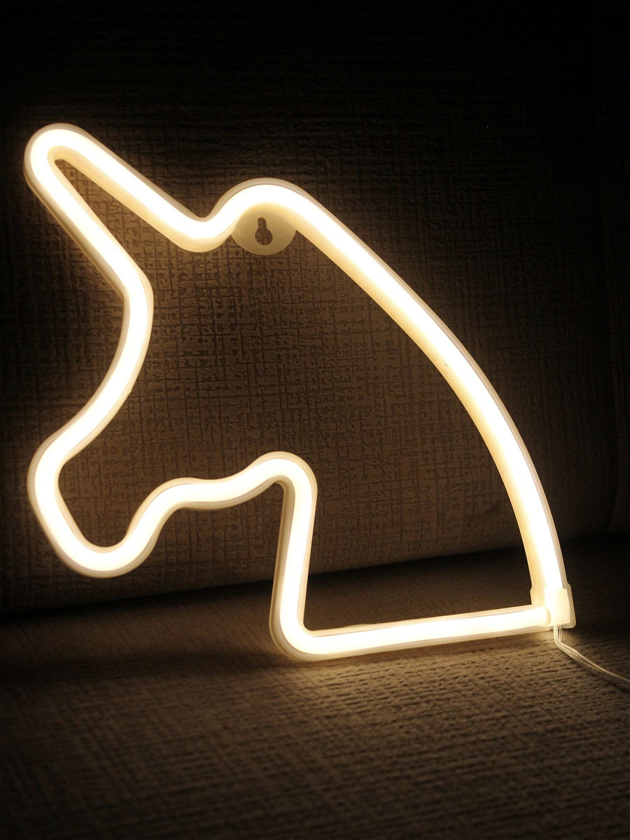 Неоновая вывеска мороженое