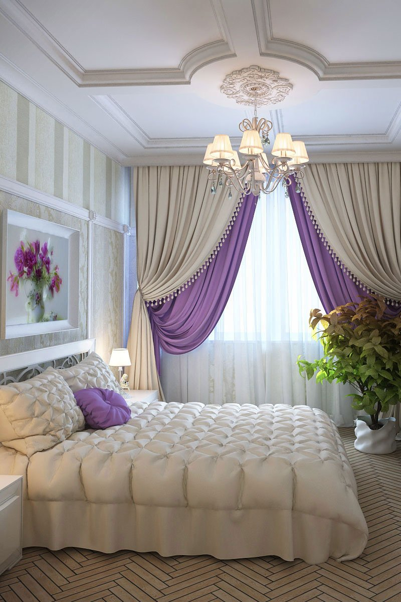 Шикарные шторы в спальню