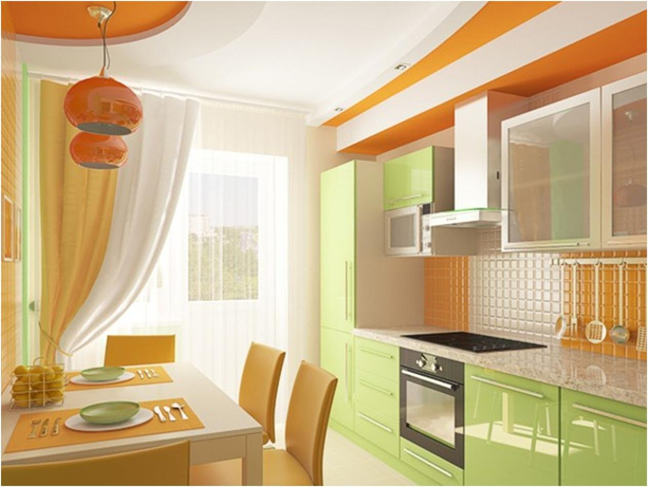 Ремонт кухни ответы. Интерьер кухни. Оранжевая кухня в интерьере. Маленькая кухня в оранжевом цвете. Кухня в оранжево зеленом цвете.