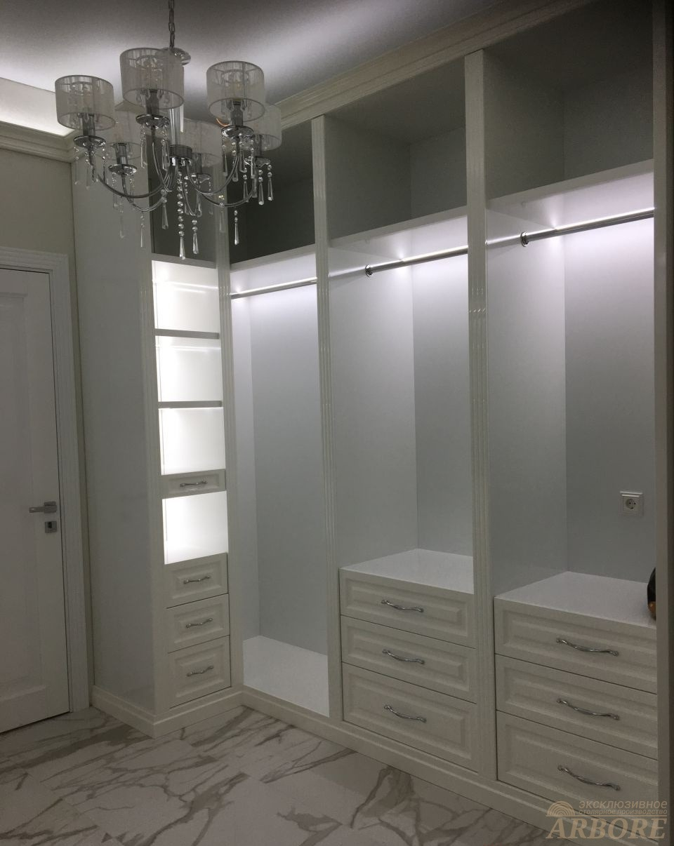 Гардеробные комнаты из МДФ