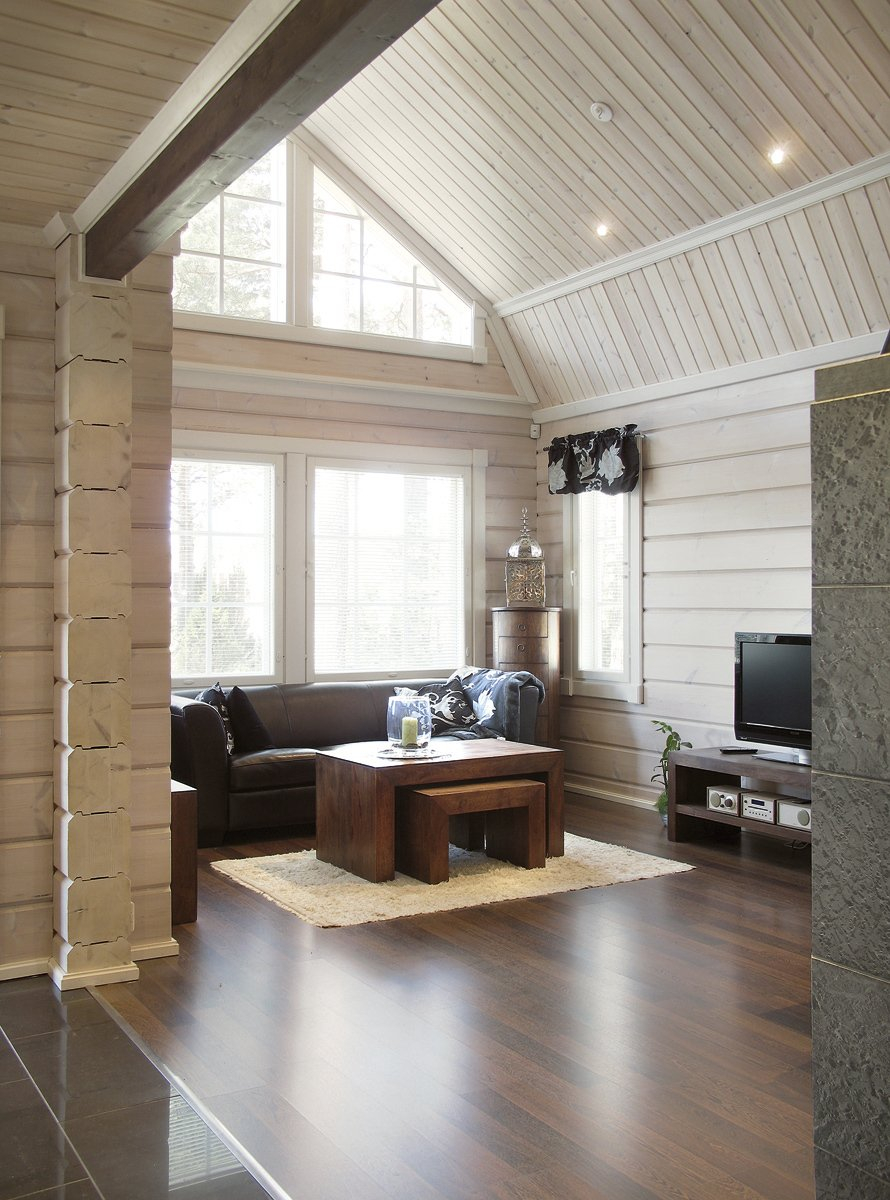 Небольшой финский домик внутри