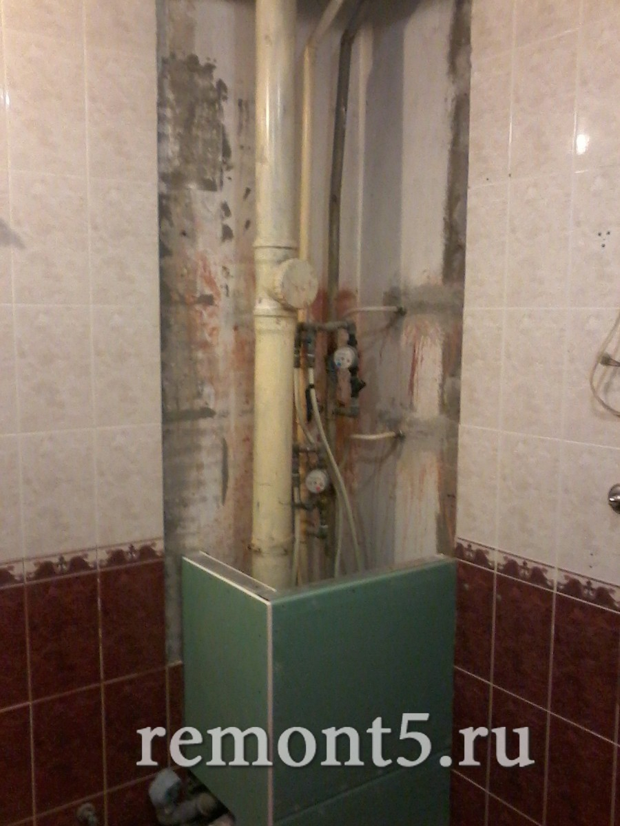 Короб для труб в туалете