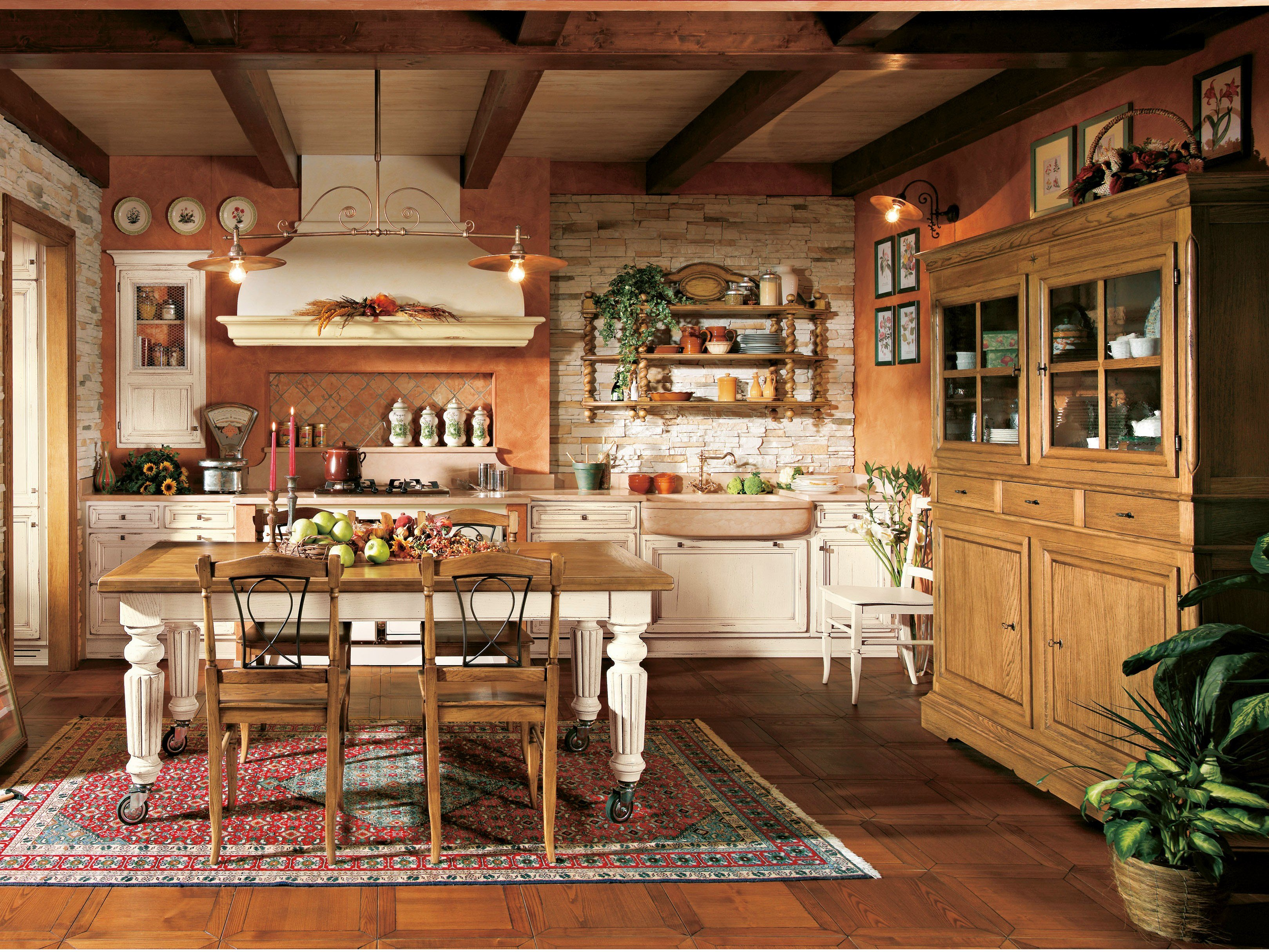 Country кантри. Кухня в Тосканском стиле Кантри. Оцилиндровочный дом в стиле Кантри и Прованс. Стиль Кантри в интерьере кухни. Деревенская кухня интерьер.