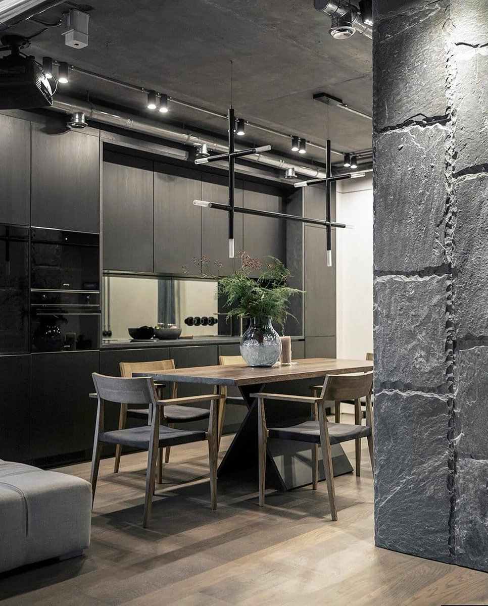 Брутальный стиль в интерьере