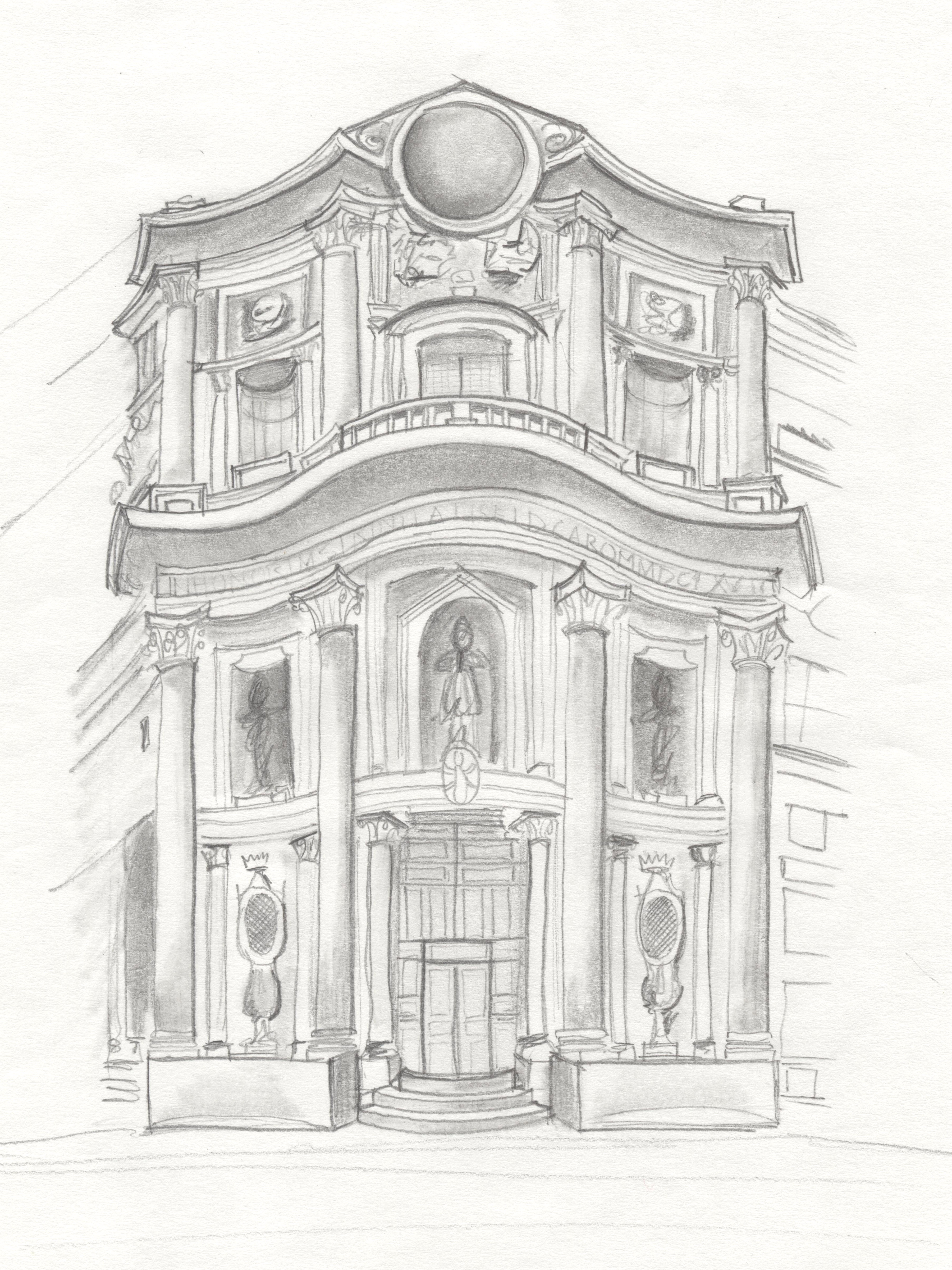 Нарисовать открытку со зданием в стиле барокко (64 фото) - красивые  картинки и HD фото