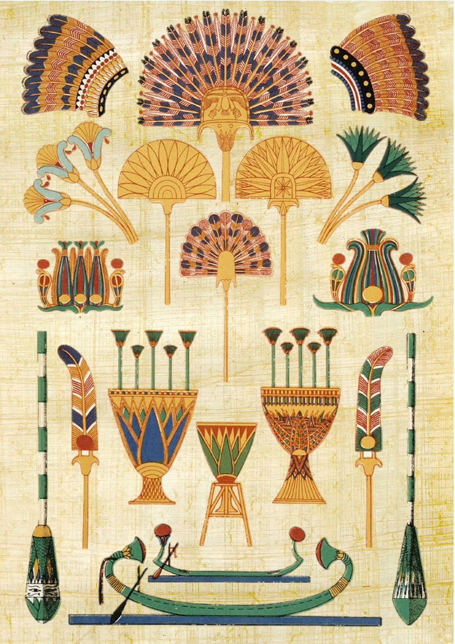 Папирус орнамент Египет