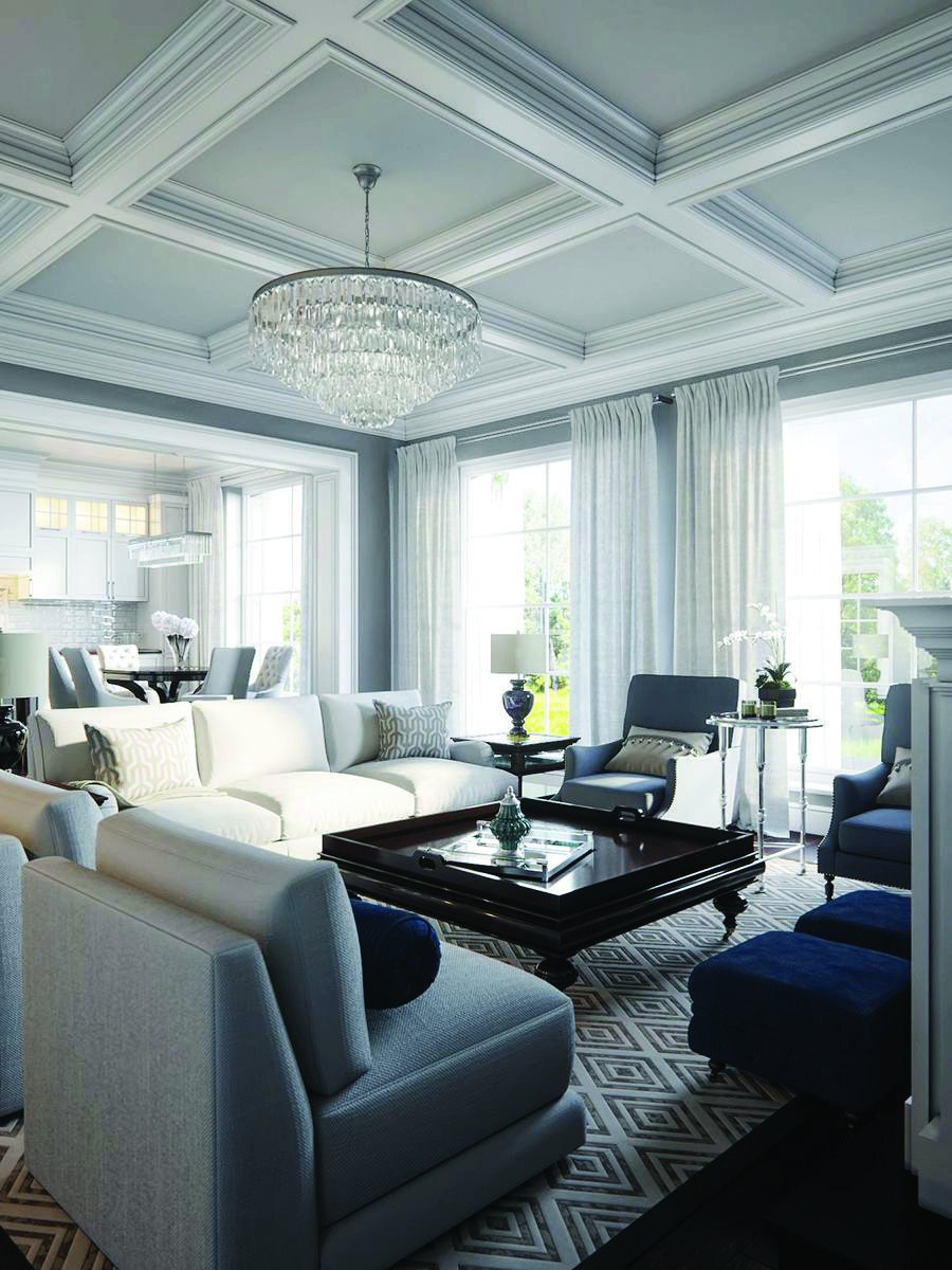 Кессонные потолки Неоклассика