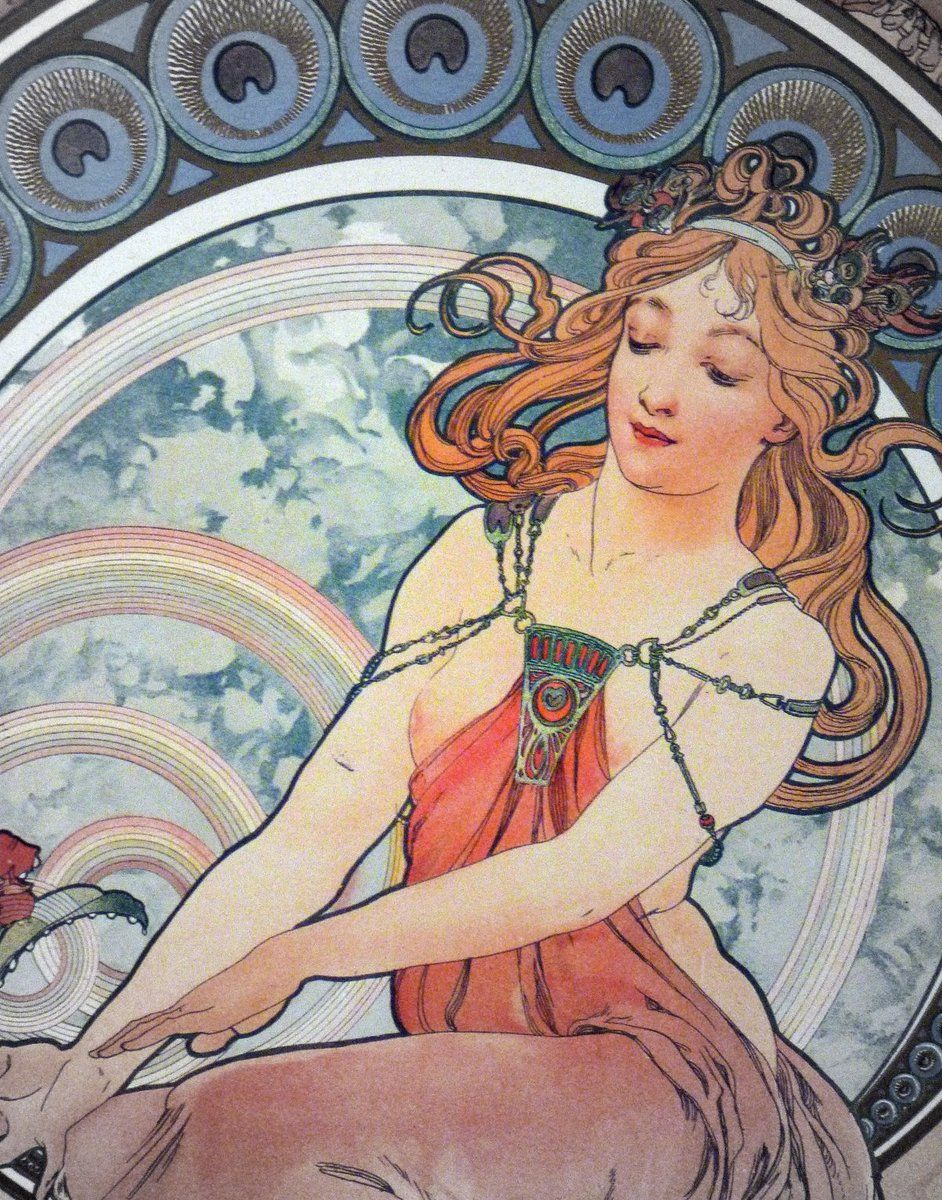 Альфонс Муха арт нуво