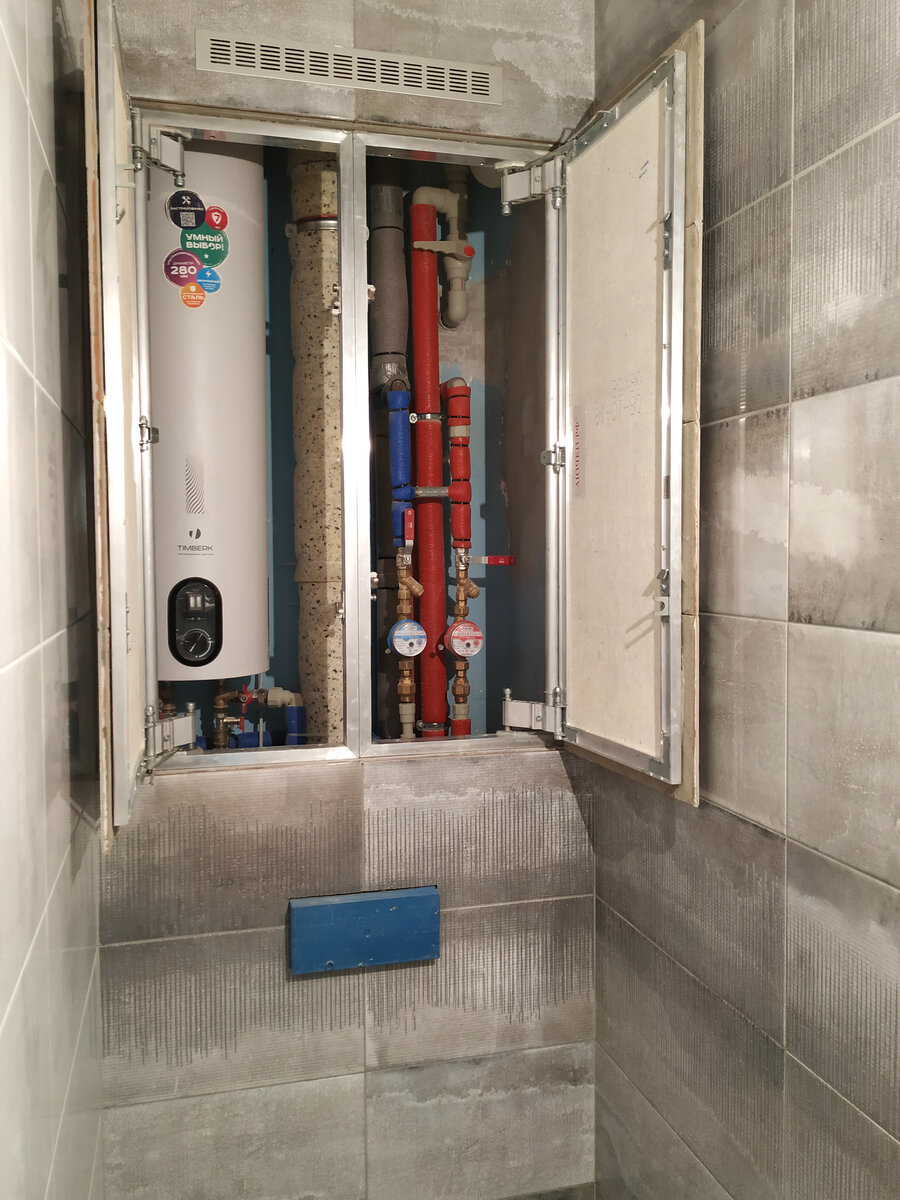 Короб для коммуникаций в ванной