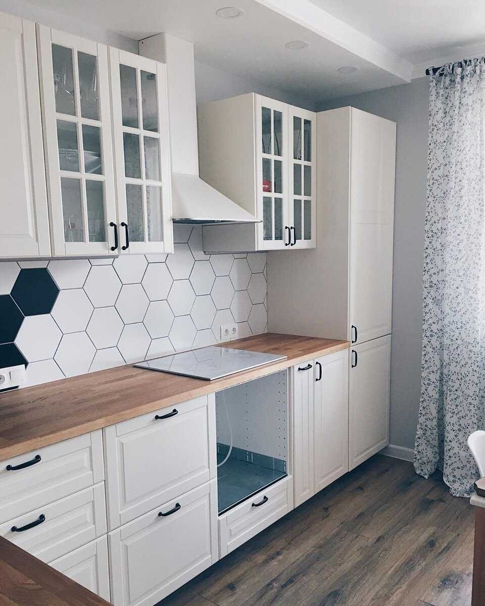 Кухня икеа Будбин белая