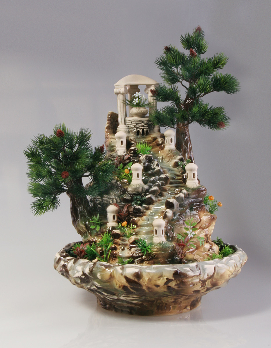 Комнатный фонтанчик с домиком