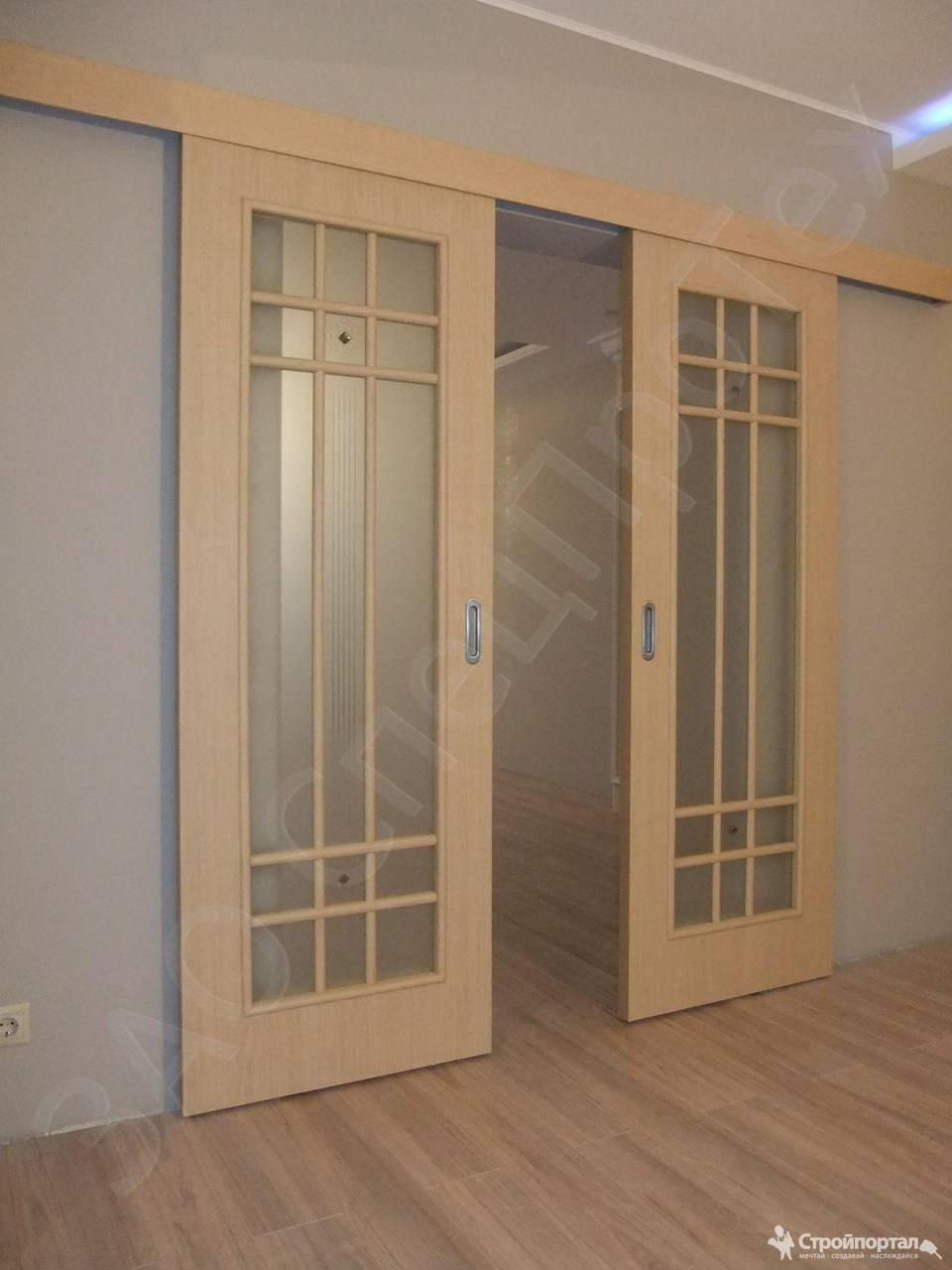 Двойные раздвижные двери межкомнатные