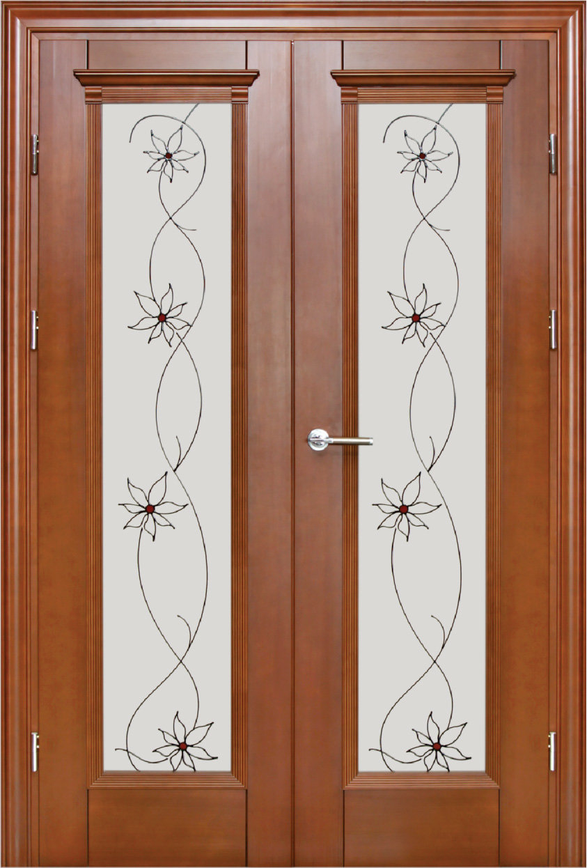 Двери межкомнатные двухстворчатые