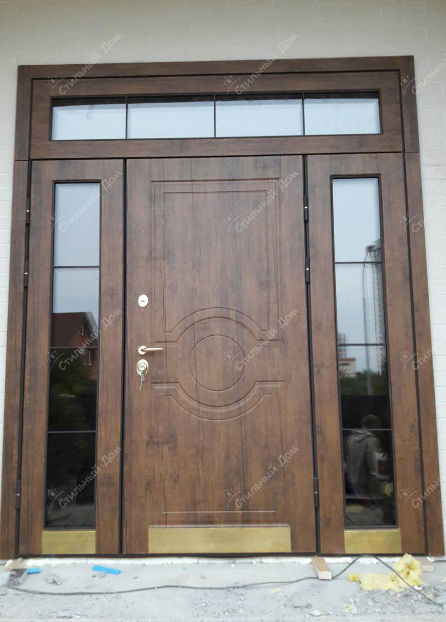 Дверь металлическая входная 2400 с фрамугой