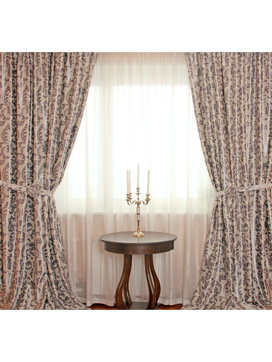 Комплект штор Scandy 145х180 2шт 2 подхвата с2666 - w2895 - w191 v12