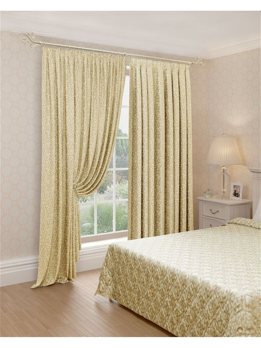 Елизавета бархат пыльная Лаванда арт.14067 к-т штор (200*295-2шт)