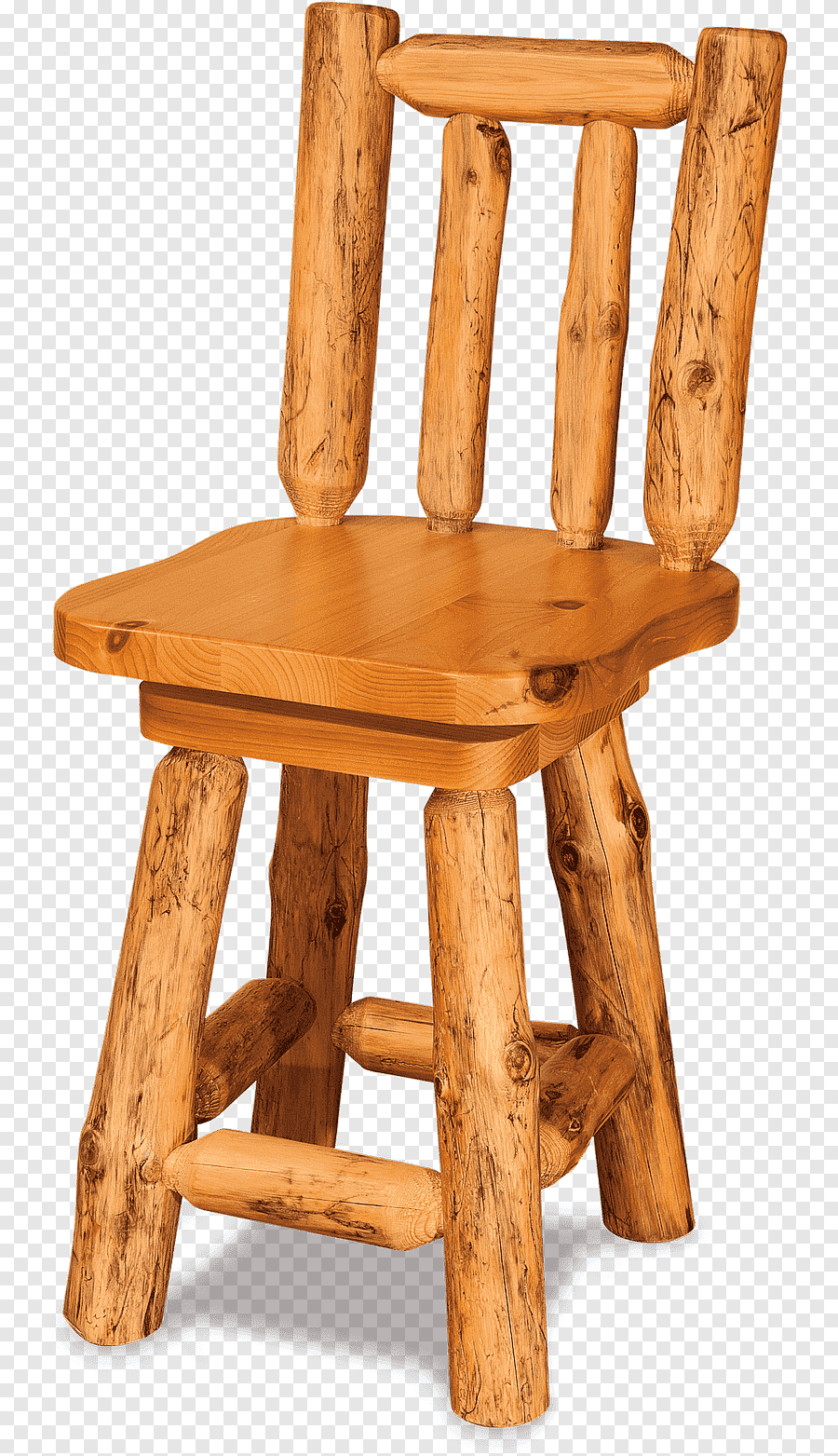 Винтажный деревянный табурет